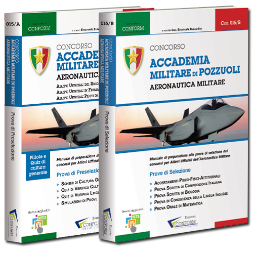Kit Libri Concorso Allievi Ufficiali Accademia Aeronautica